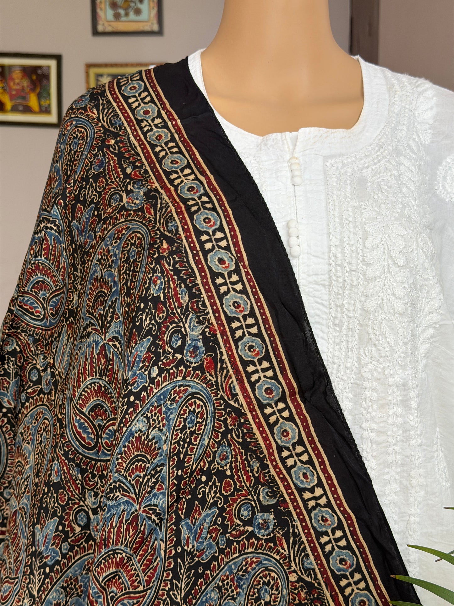 Ajrakh Modal Stole