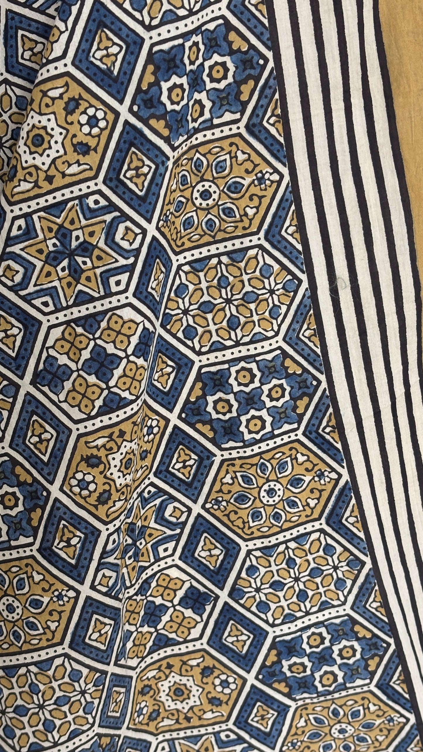 Ajrakh Cotton Contemporary Dupatta