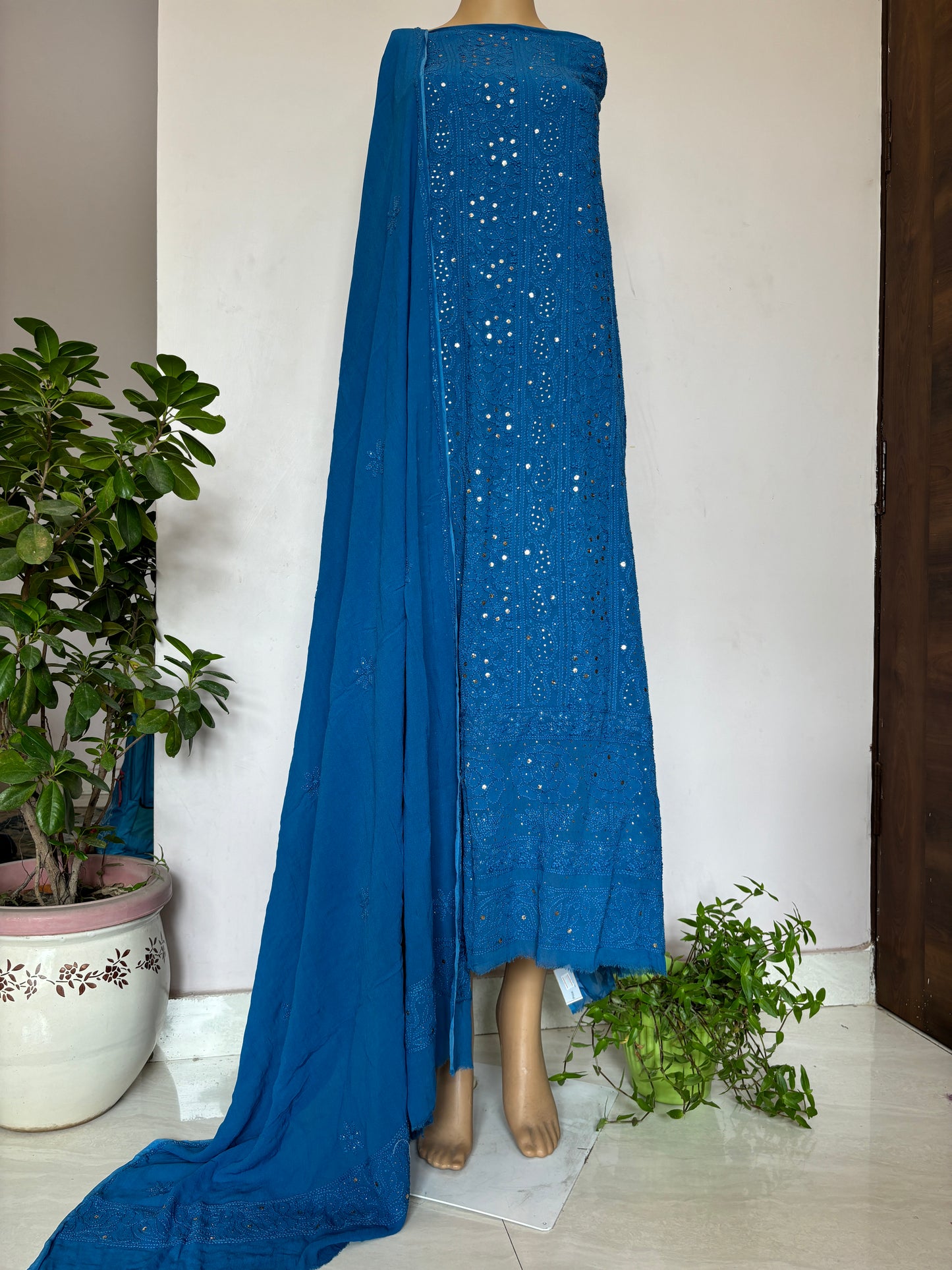 Chikankari Two Piece Unstitched Fabric