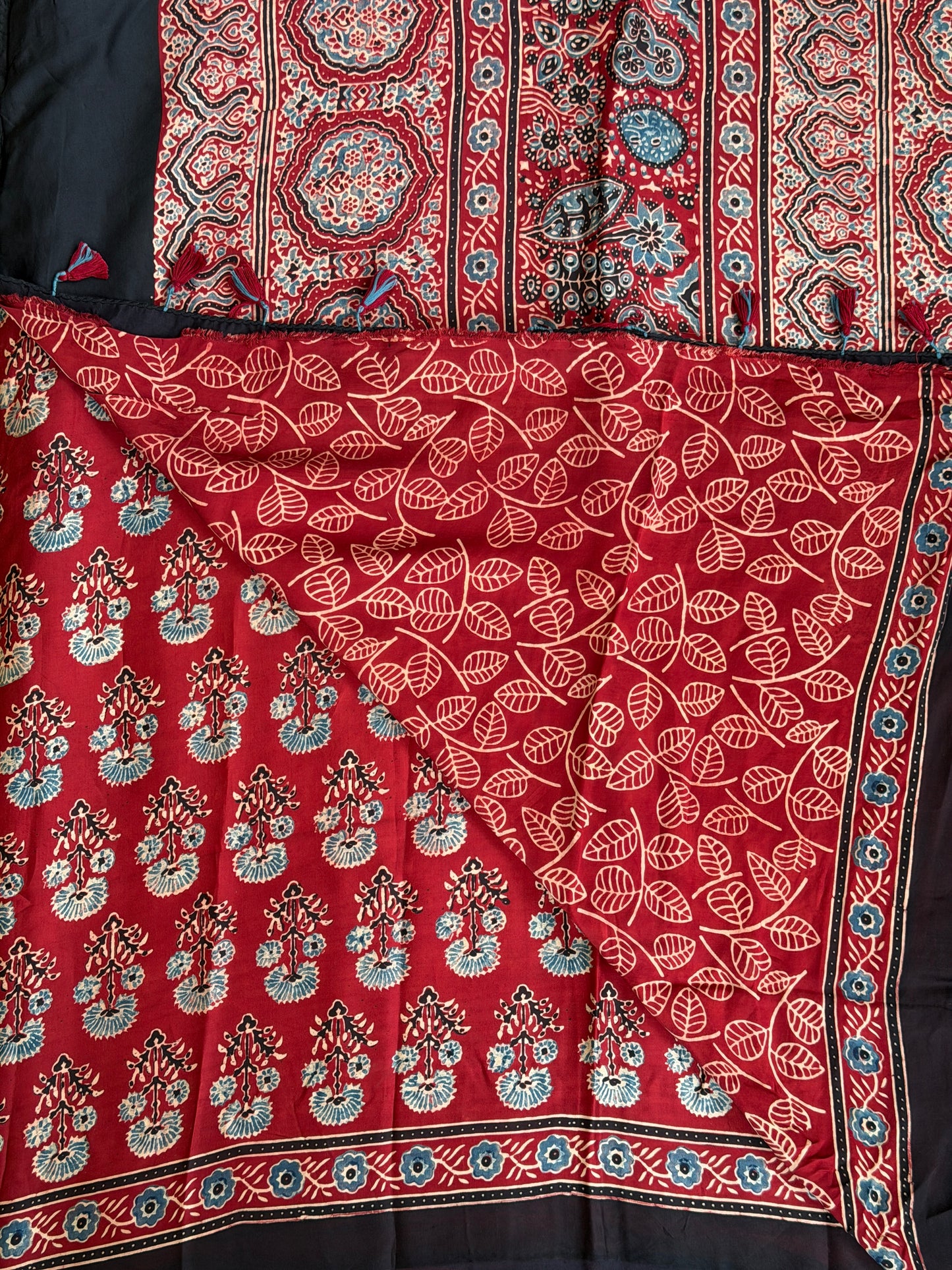 Ajrakh Modal Saree