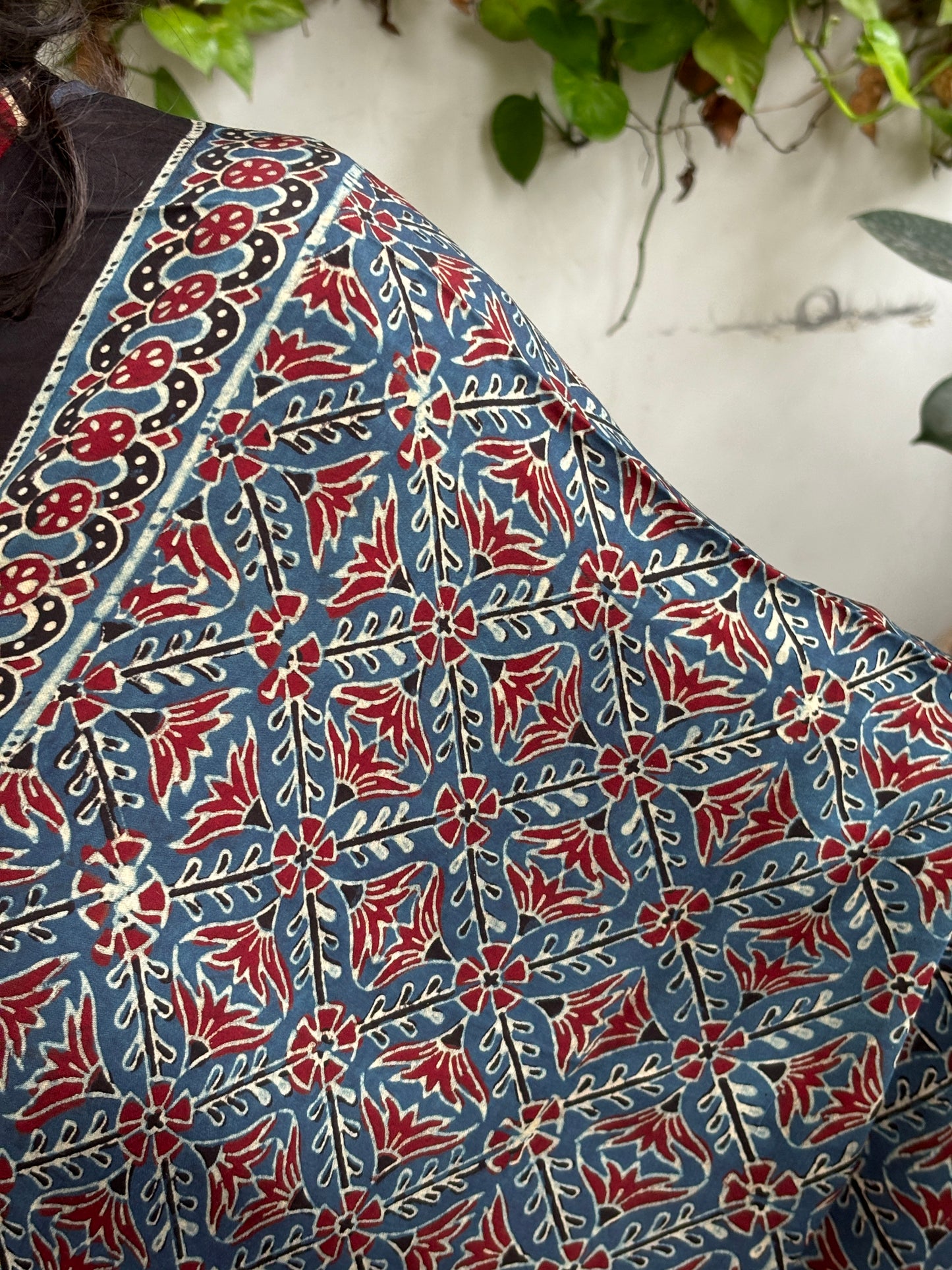 Ajrakh Indigo Natural Dyed Modal Dupatta