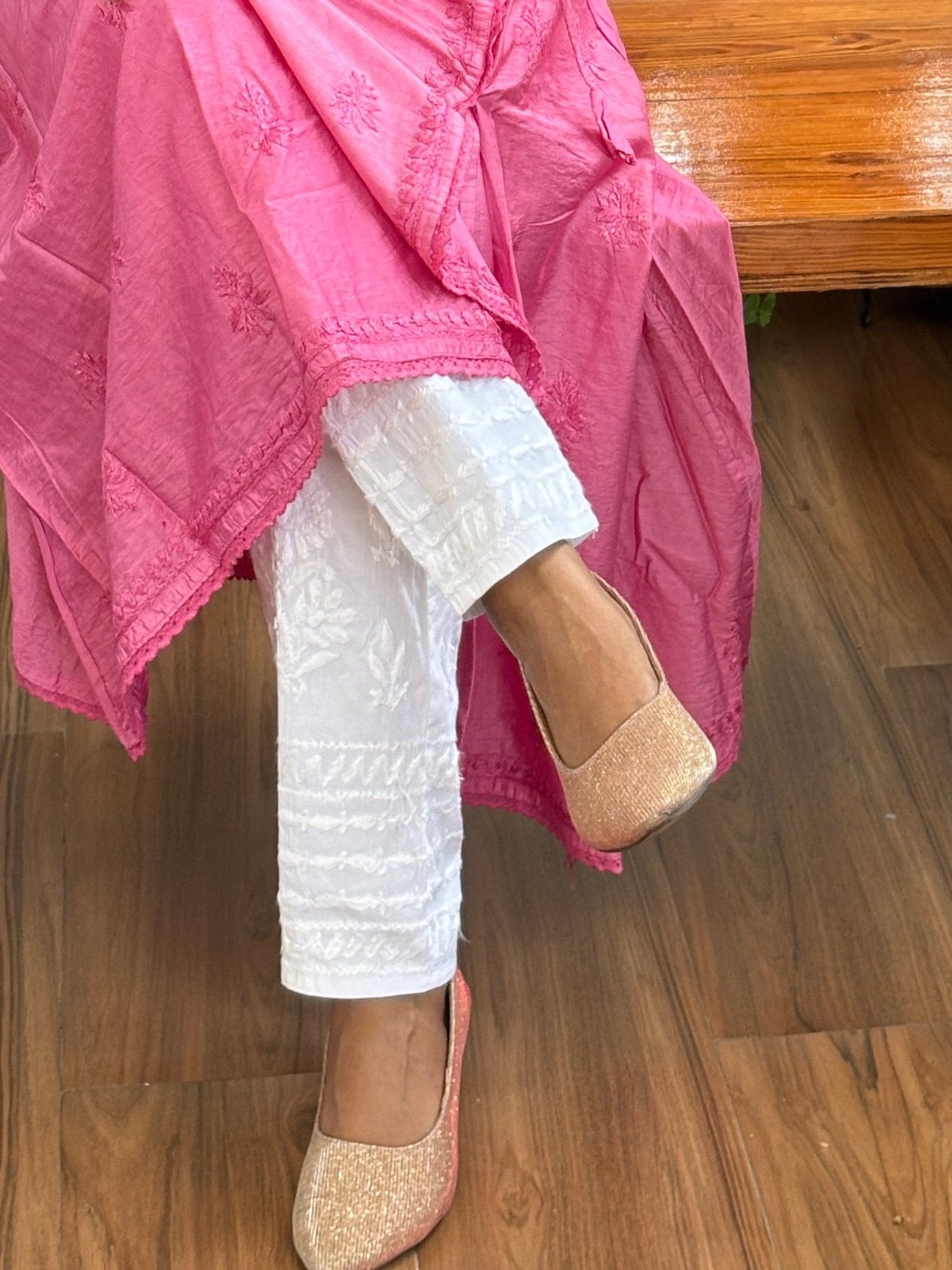 Chikankari Stretchable Cotton Pant (M-XXL)