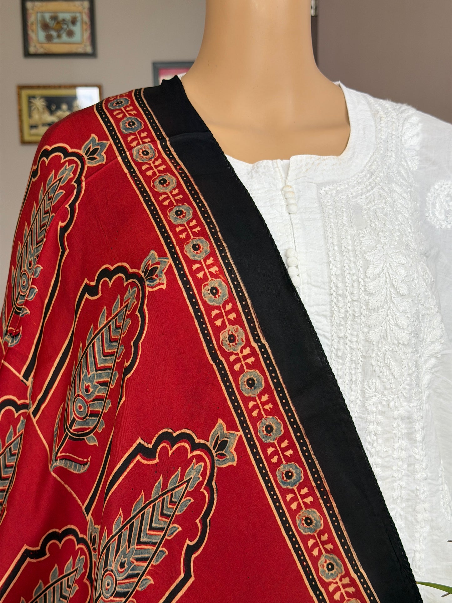 Ajrakh Modal Stole
