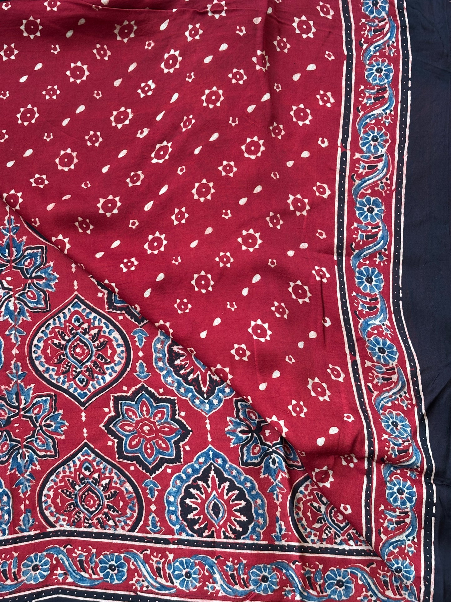 Mahua - Ajrakh Modal Saree