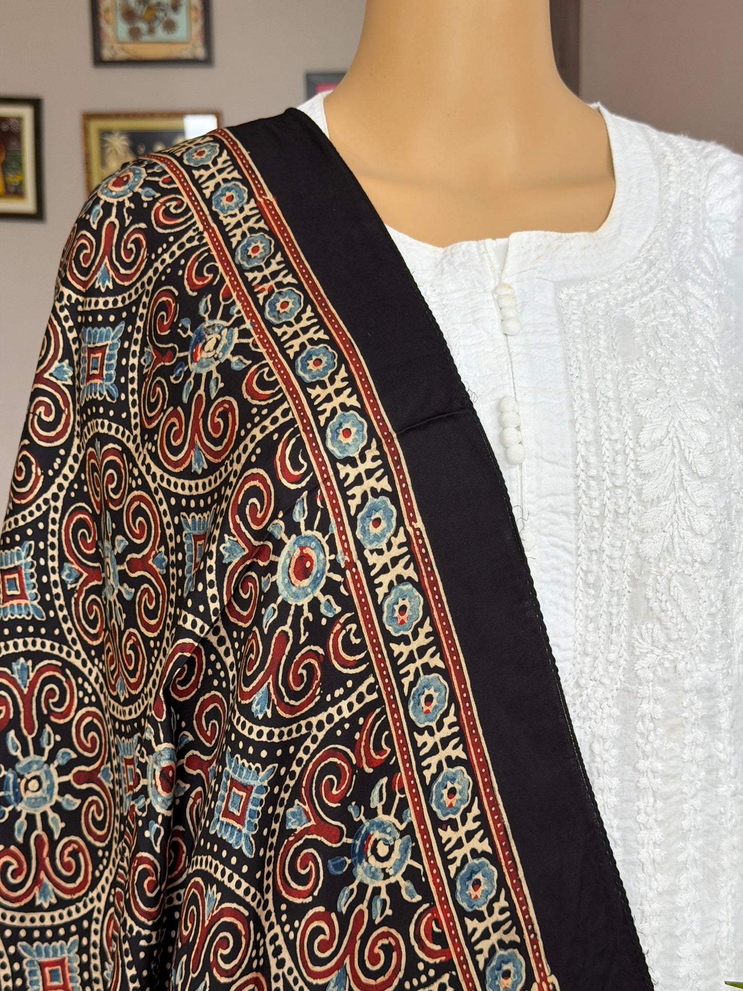 Ajrakh Modal Stole