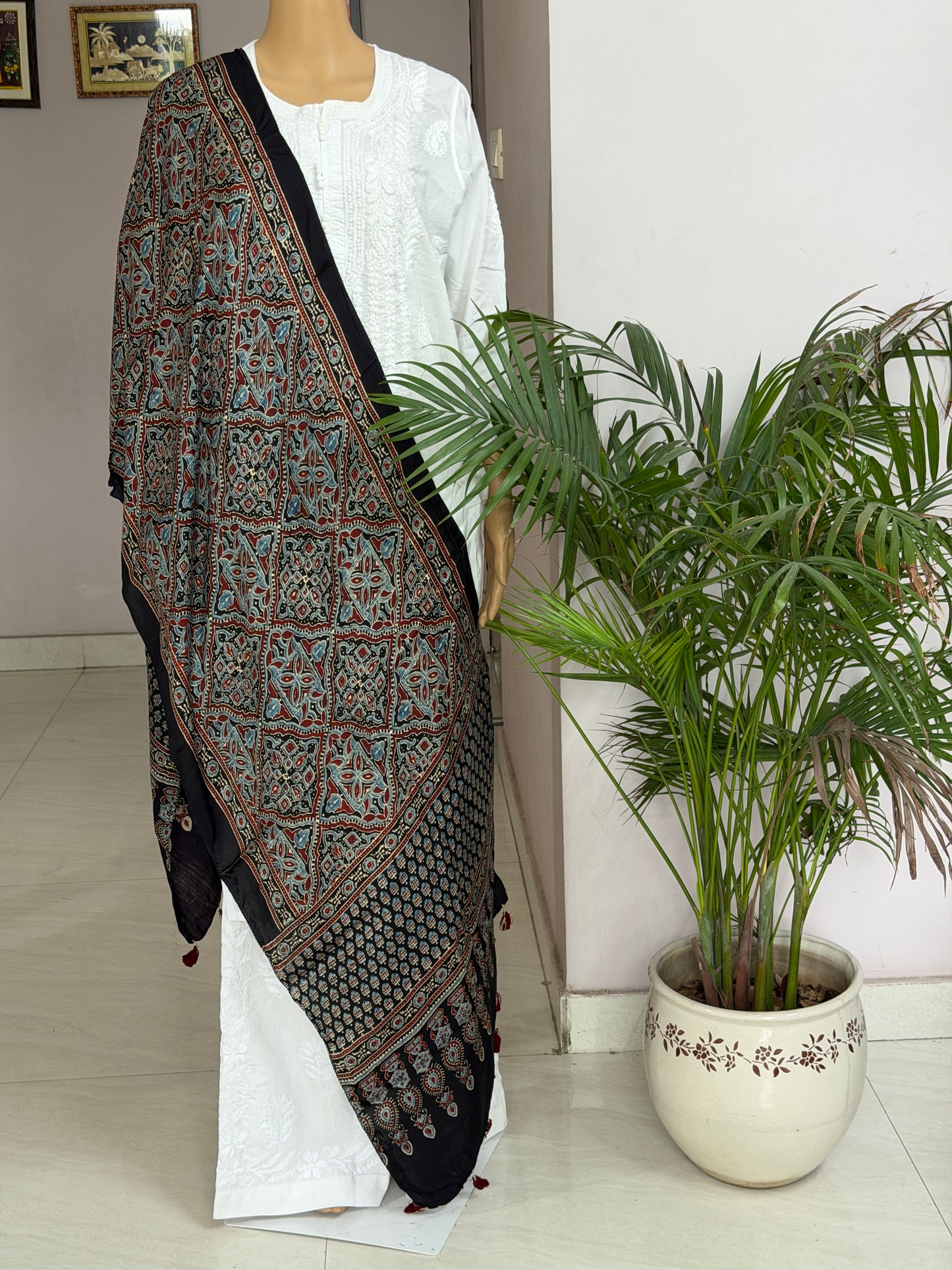 Ajrakh Modal Stole