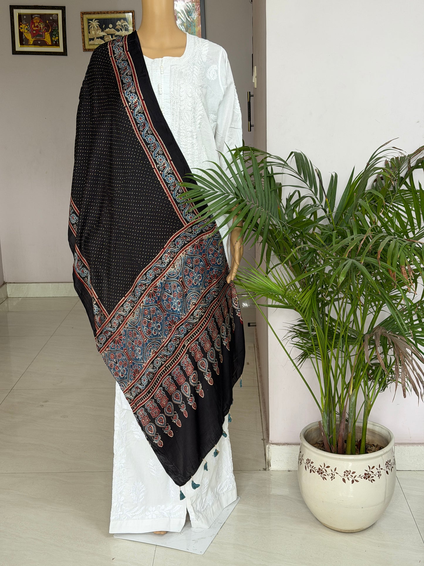 Ajrakh Modal Stole