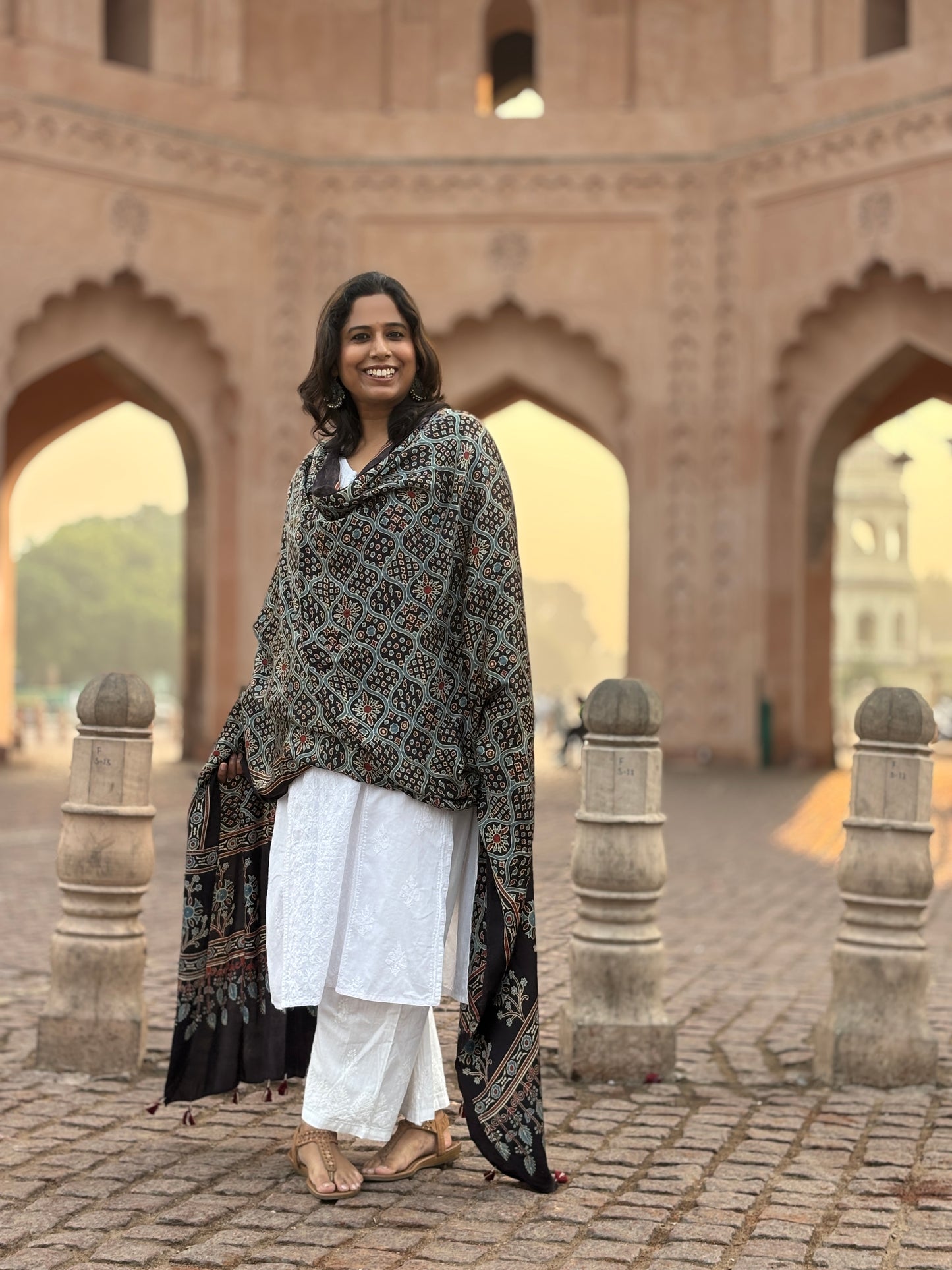 Ajralh Black Dupatta far view