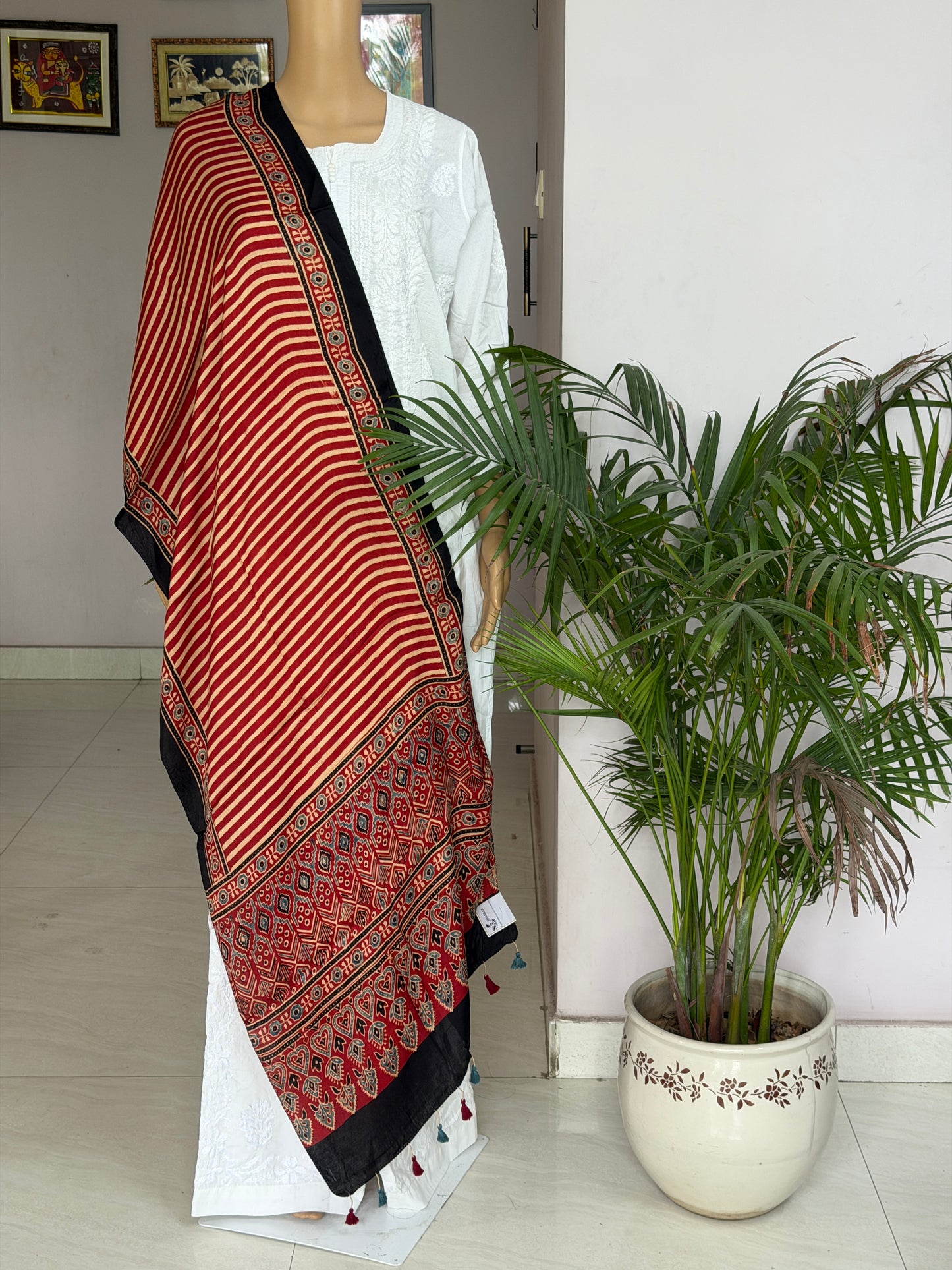 Ajrakh Modal Stole