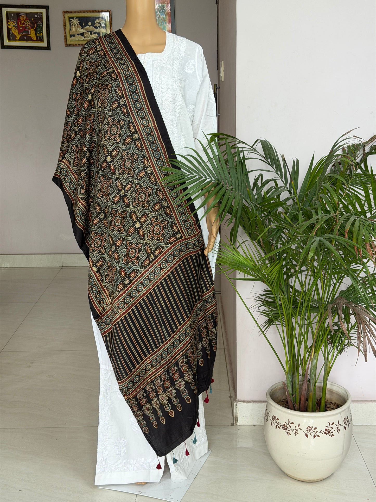 Ajrakh Modal Stole