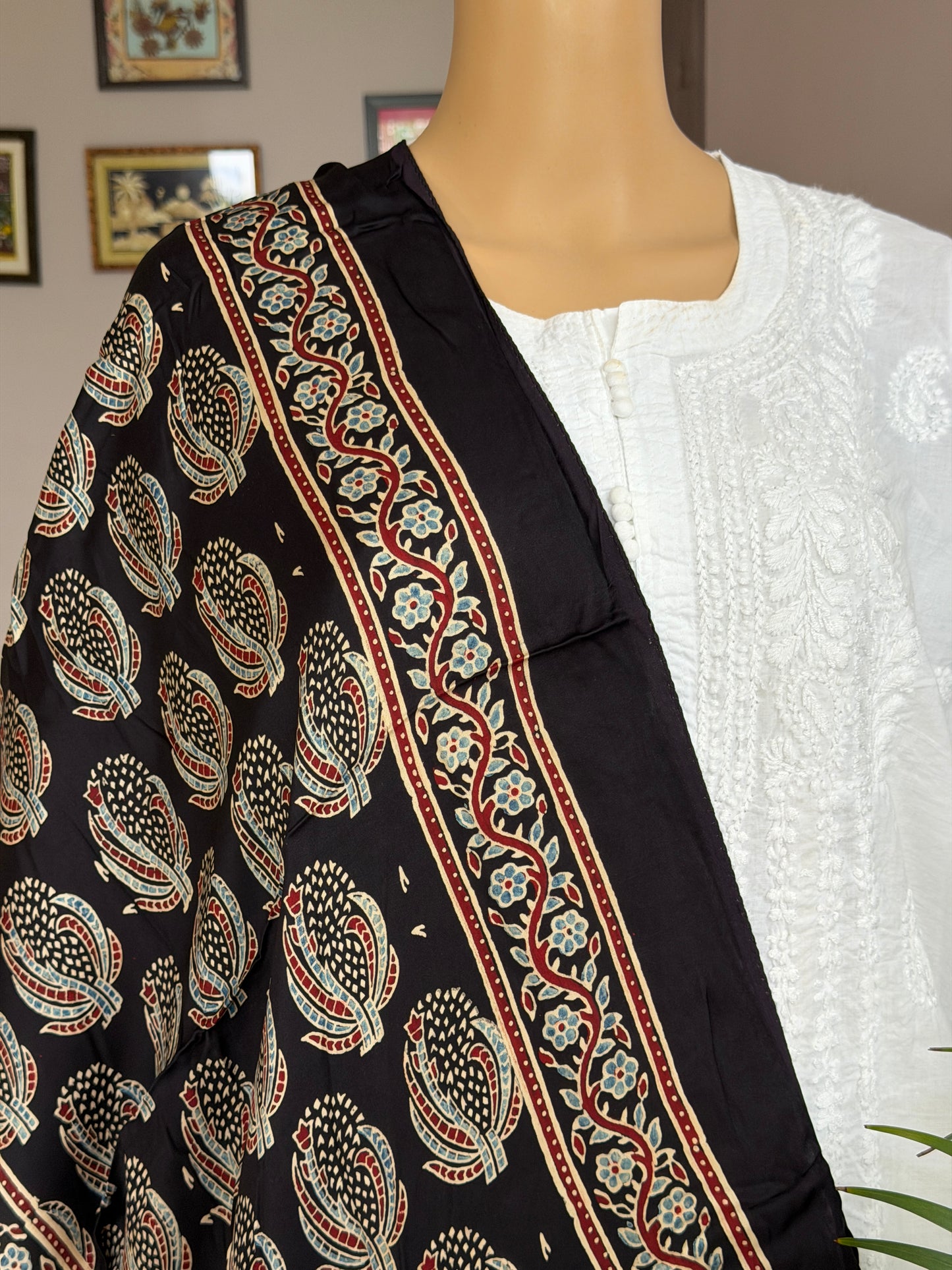 Ajrakh Modal Stole