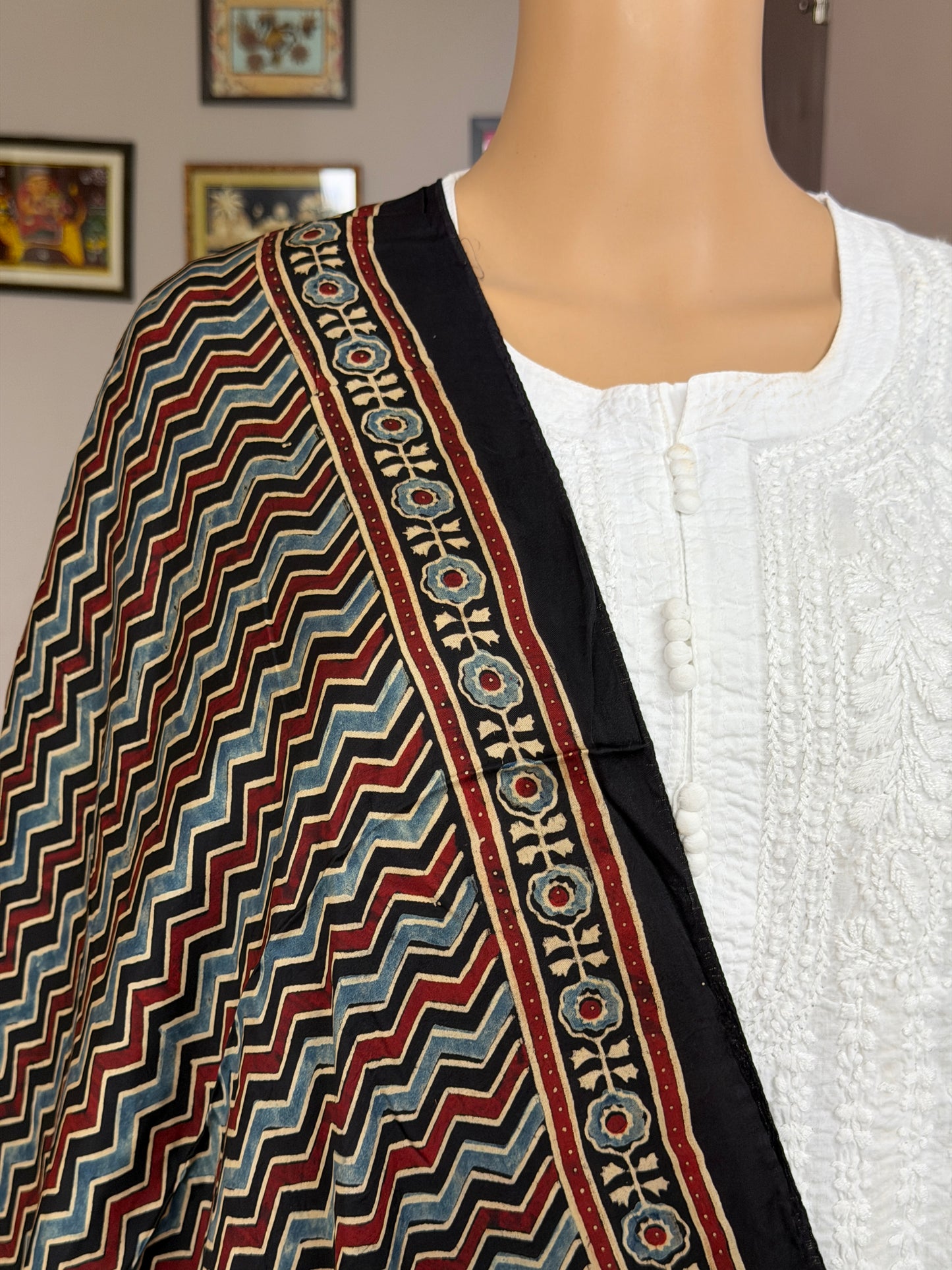 Ajrakh Modal Stole