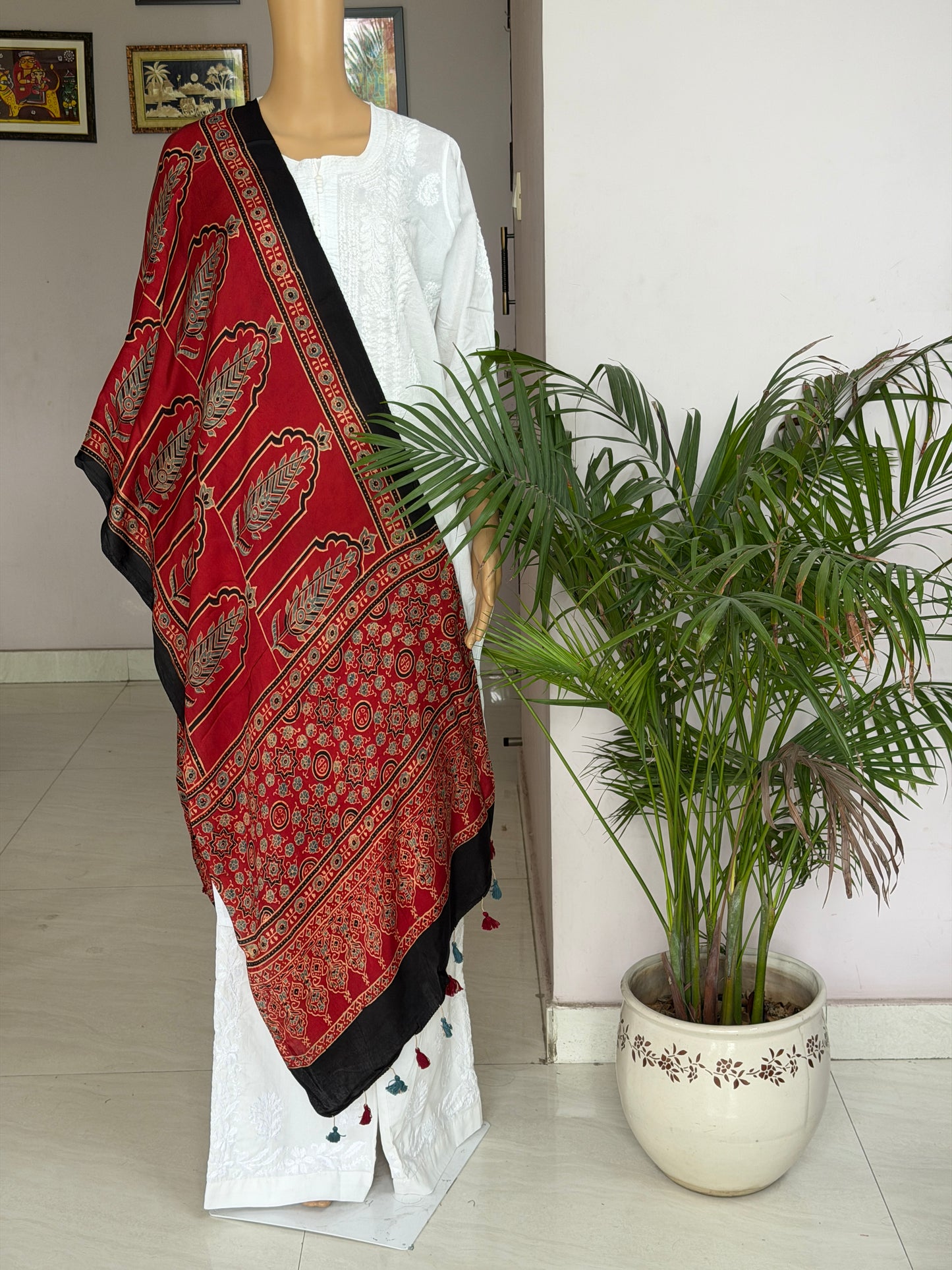 Ajrakh Modal Stole