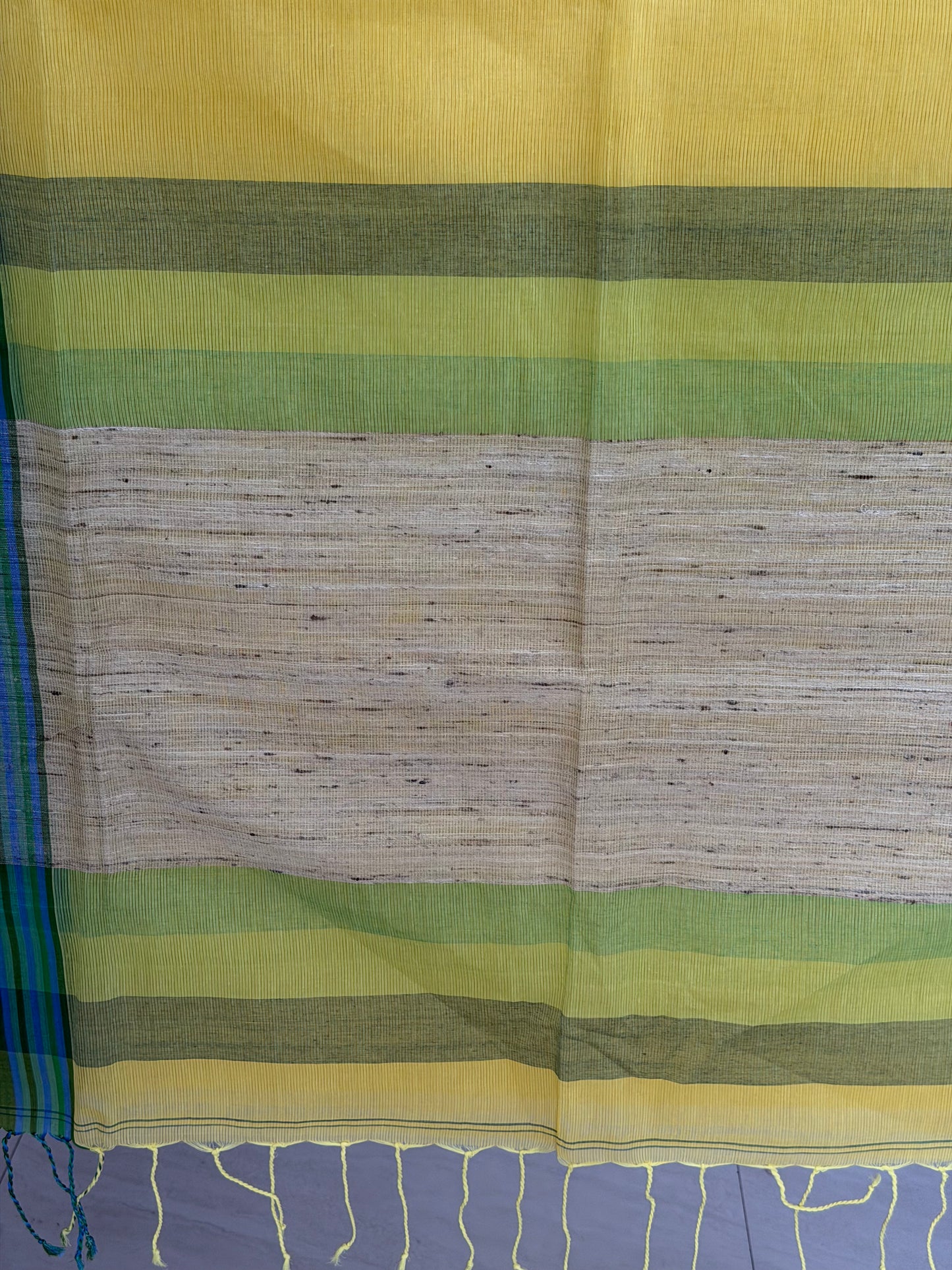 Handloom Cotton Tangail Saree With Jute Palla