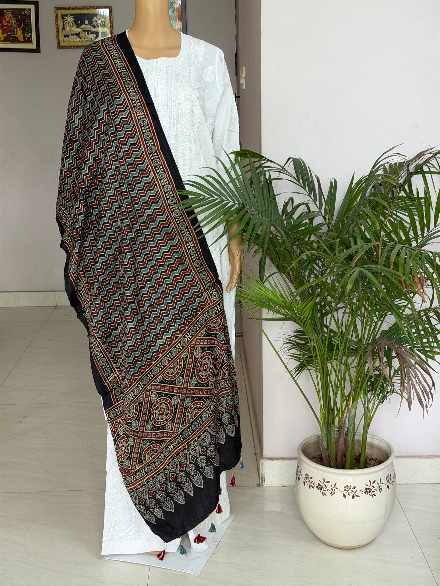 Ajrakh Modal Stole