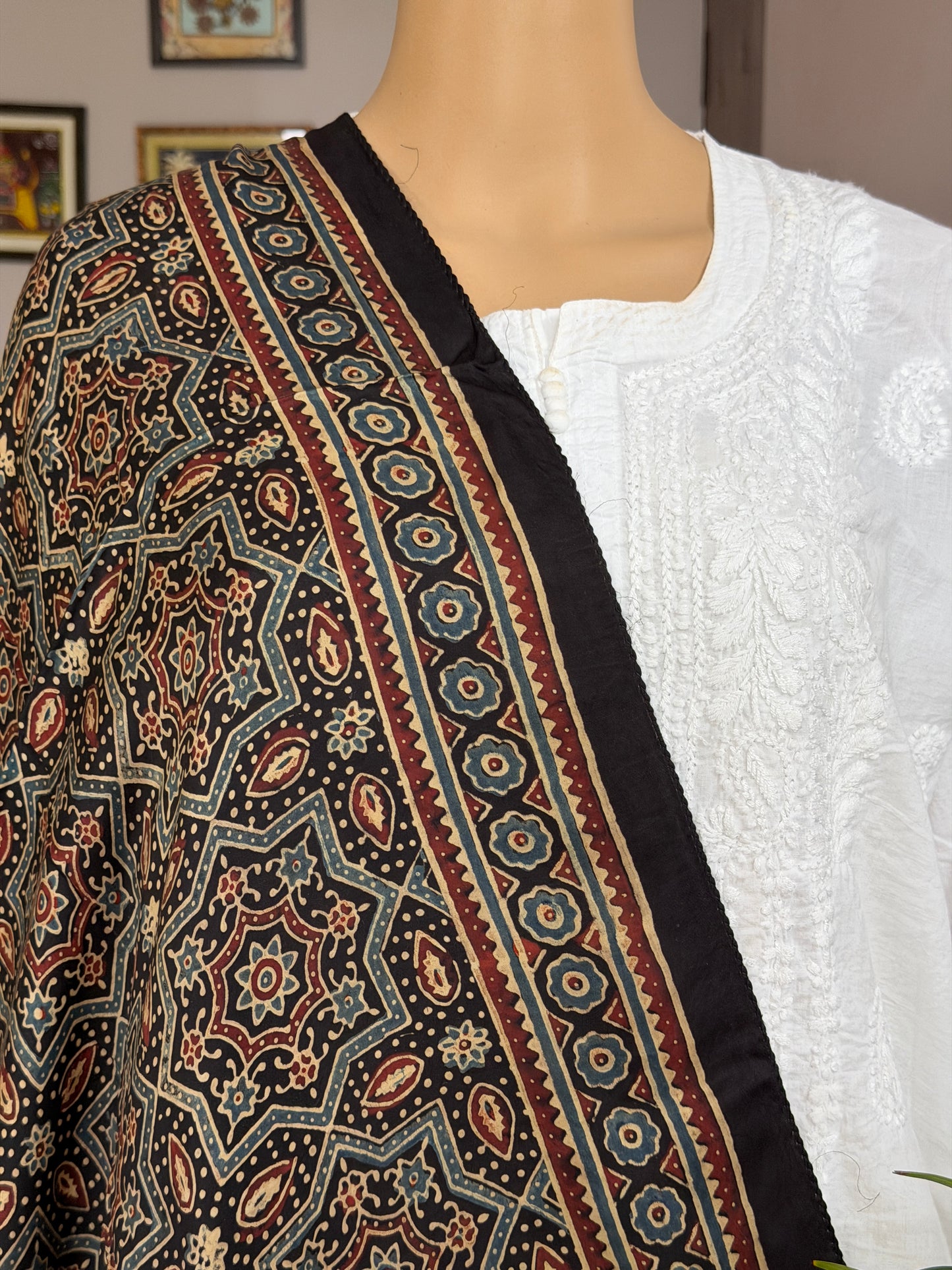 Ajrakh Modal Stole