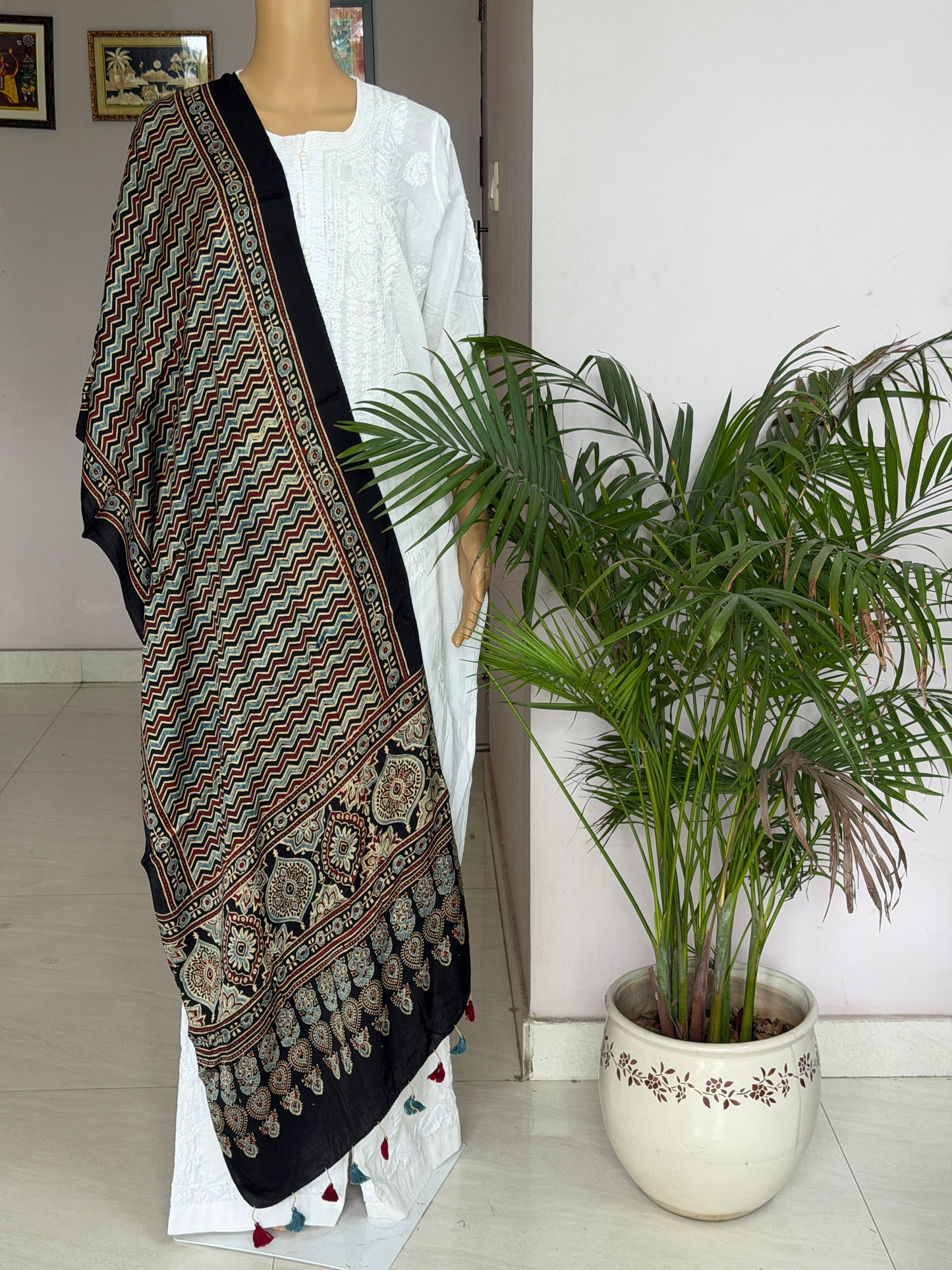 Ajrakh Modal Stole