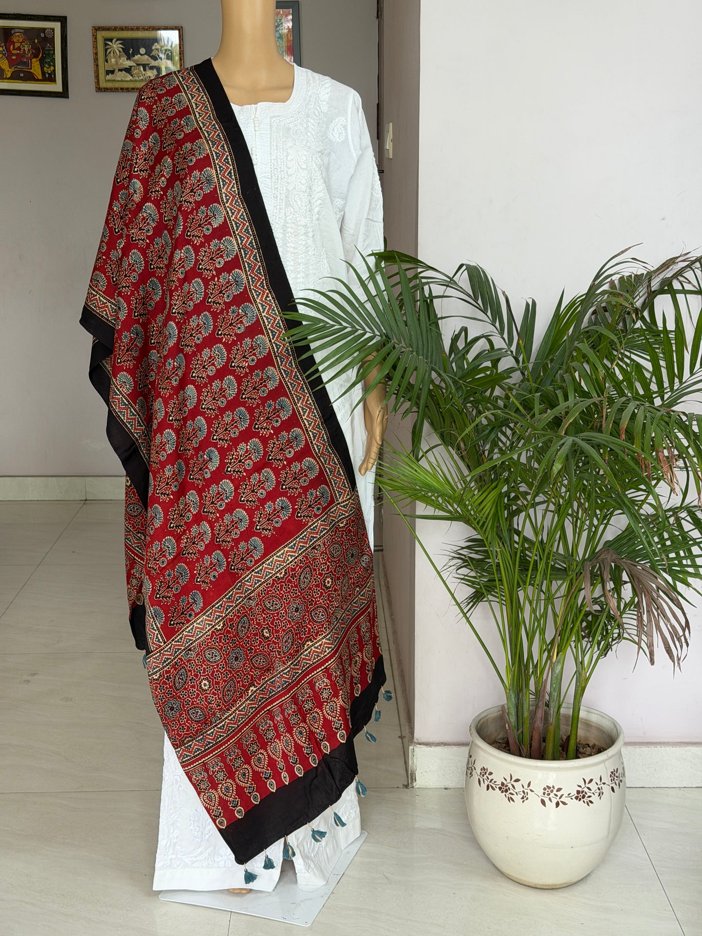 Ajrakh Modal Stole