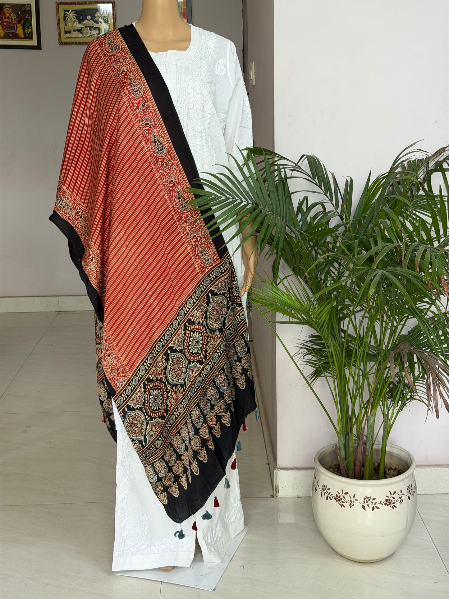 Ajrakh Modal Stole