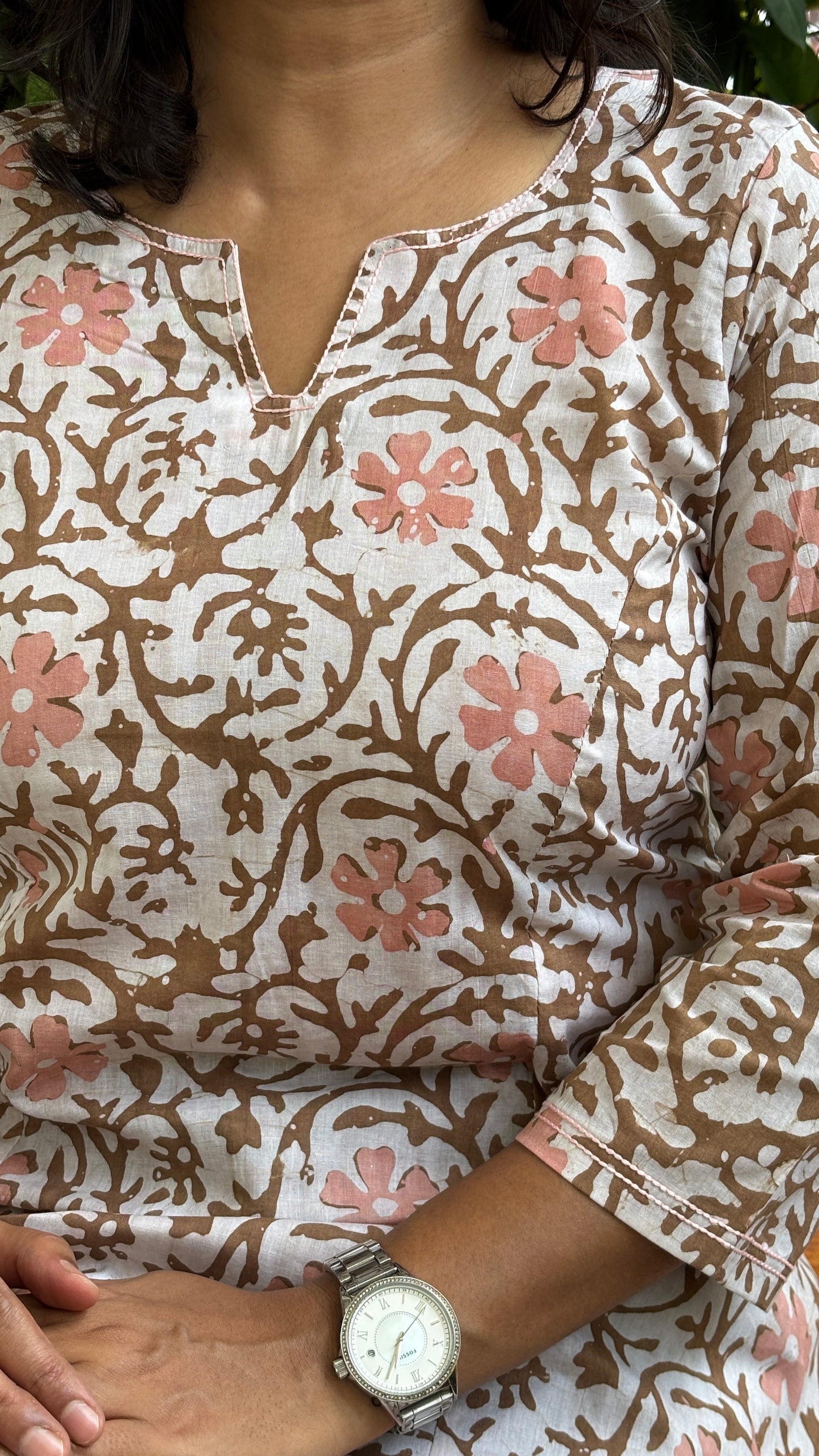 Lunch Box Batik Cotton A Line Long Kurta