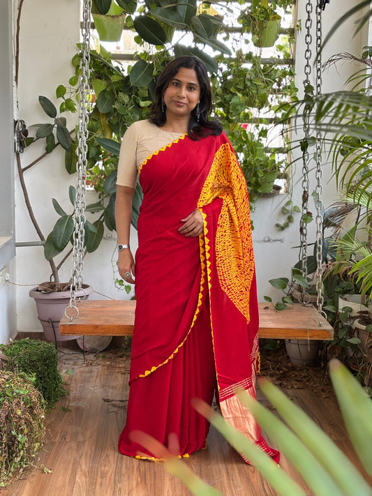 Modal Needle Shibori Saree