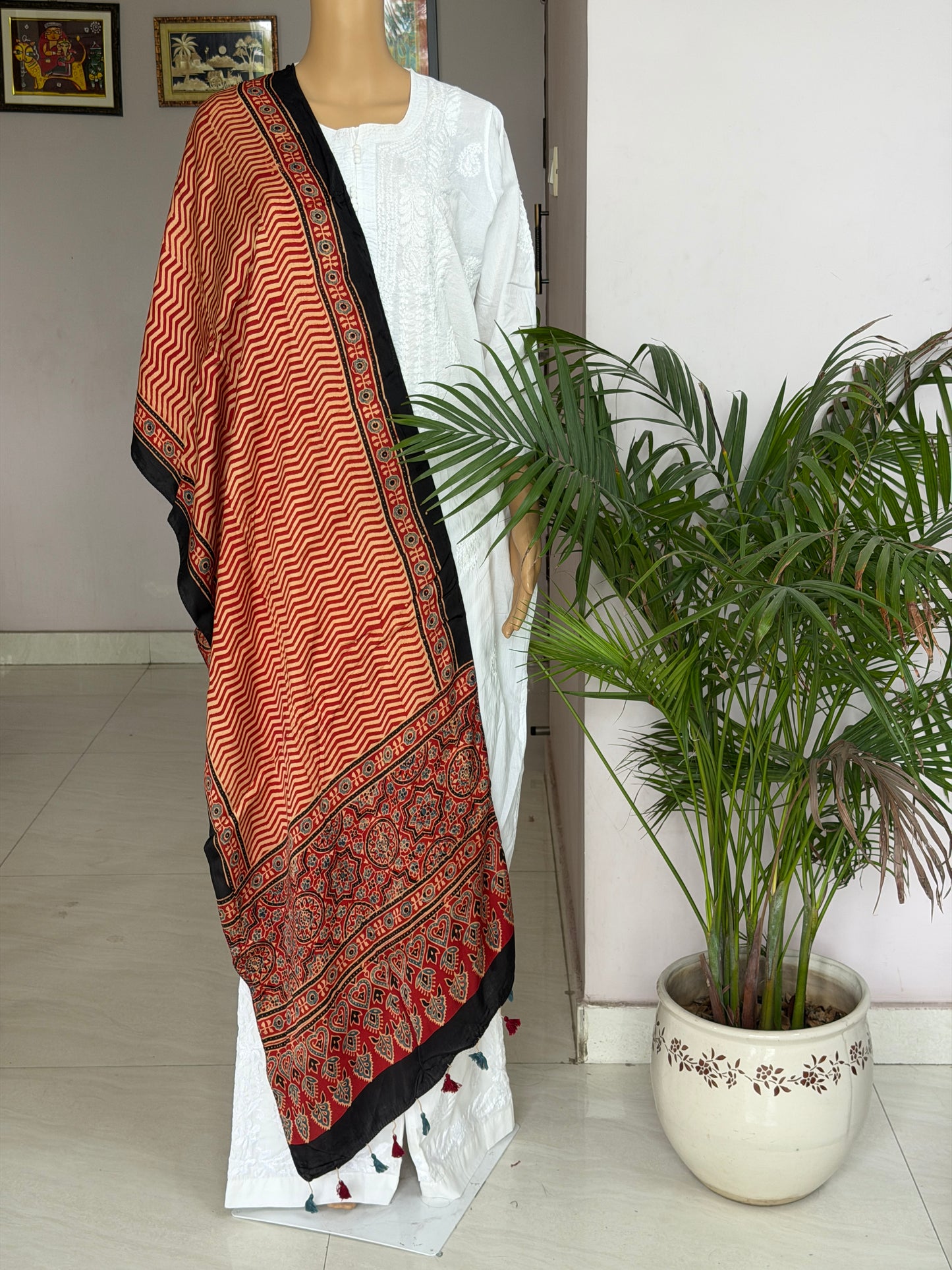 Ajrakh Modal Stole