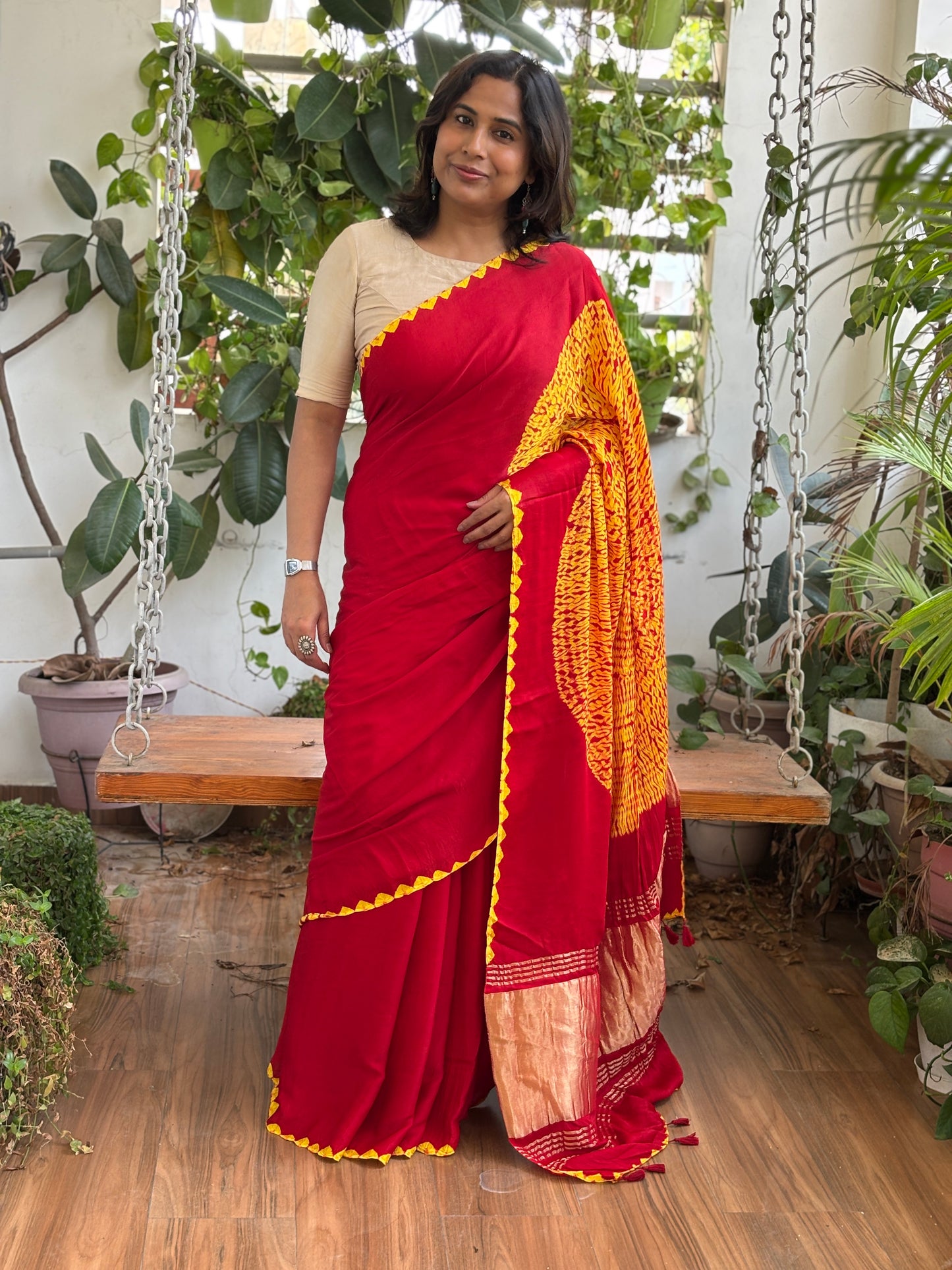 Modal Needle Shibori Saree