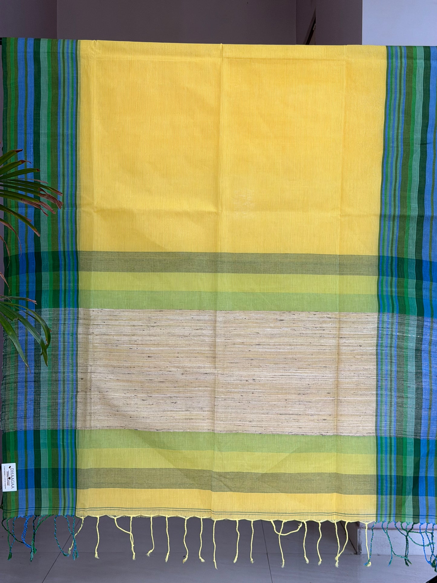 Handloom Cotton Tangail Saree With Jute Palla