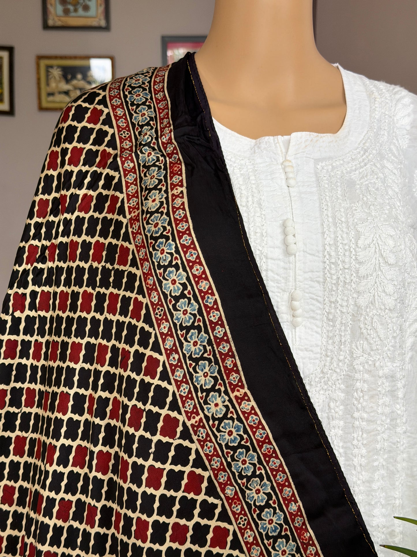 Ajrakh Modal Stole