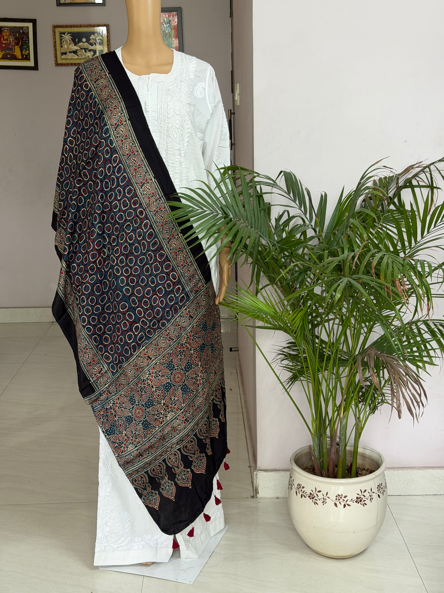 Ajrakh Modal Stole