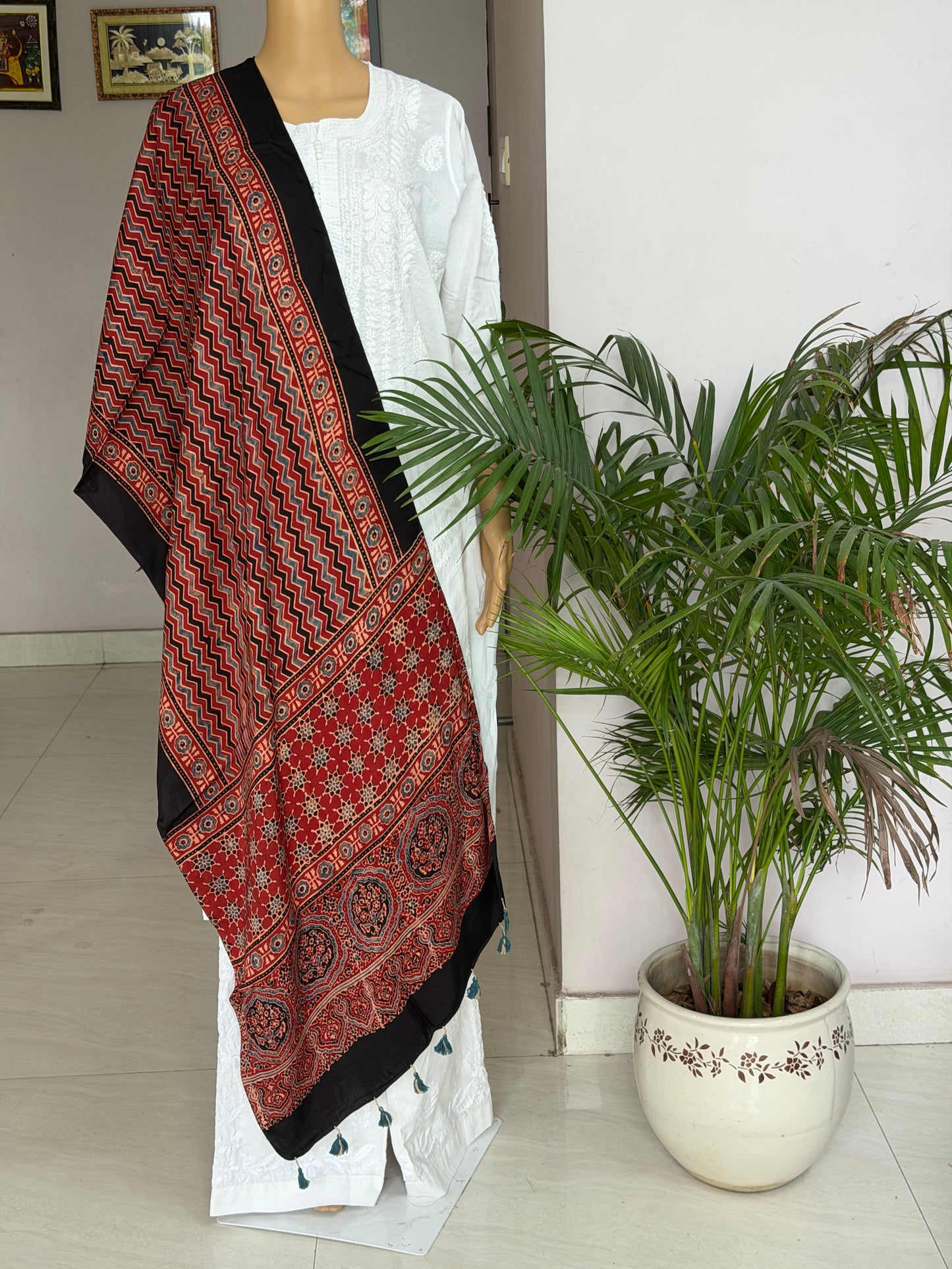 Ajrakh Modal Stole