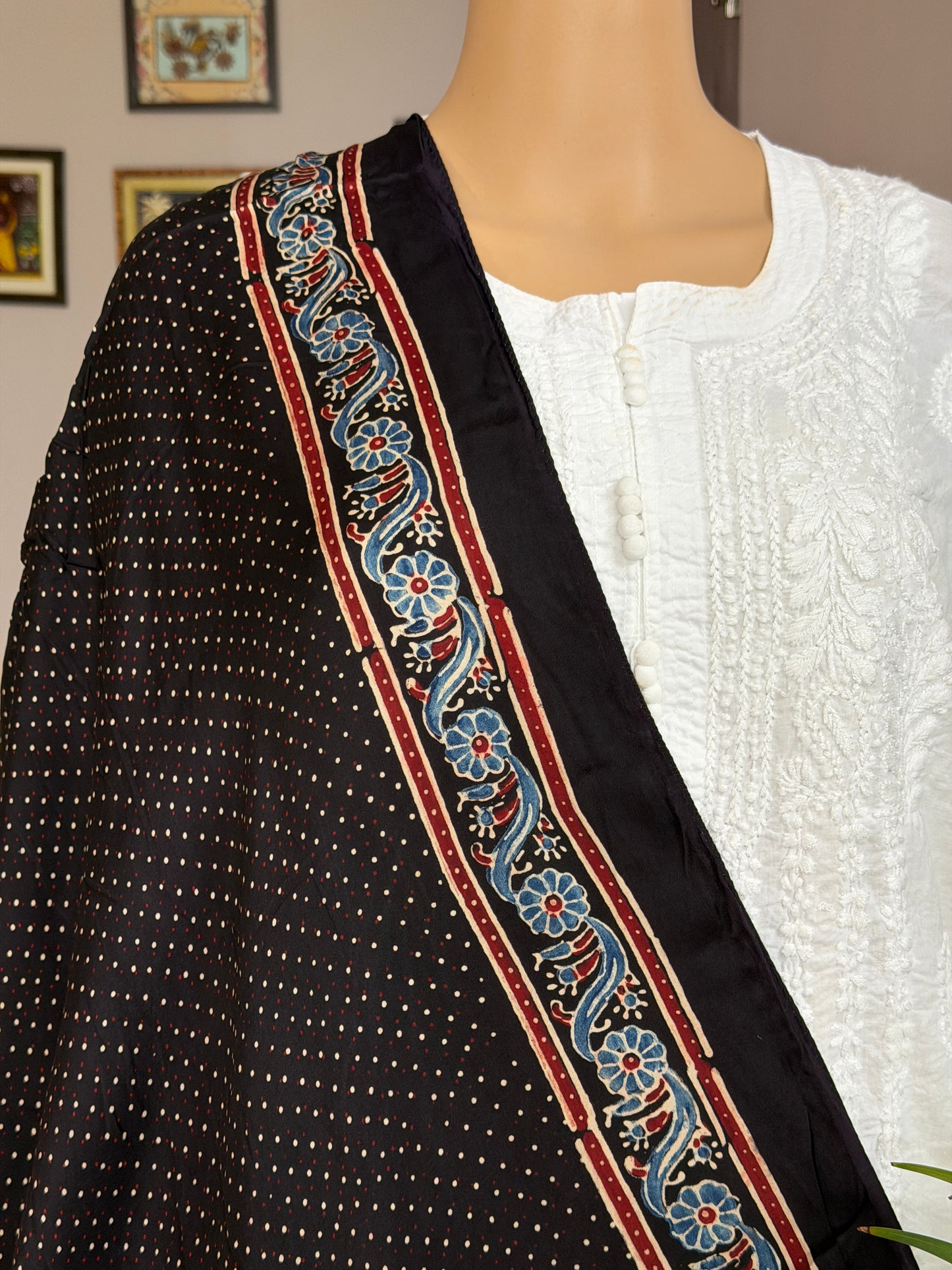 Ajrakh Modal Stole
