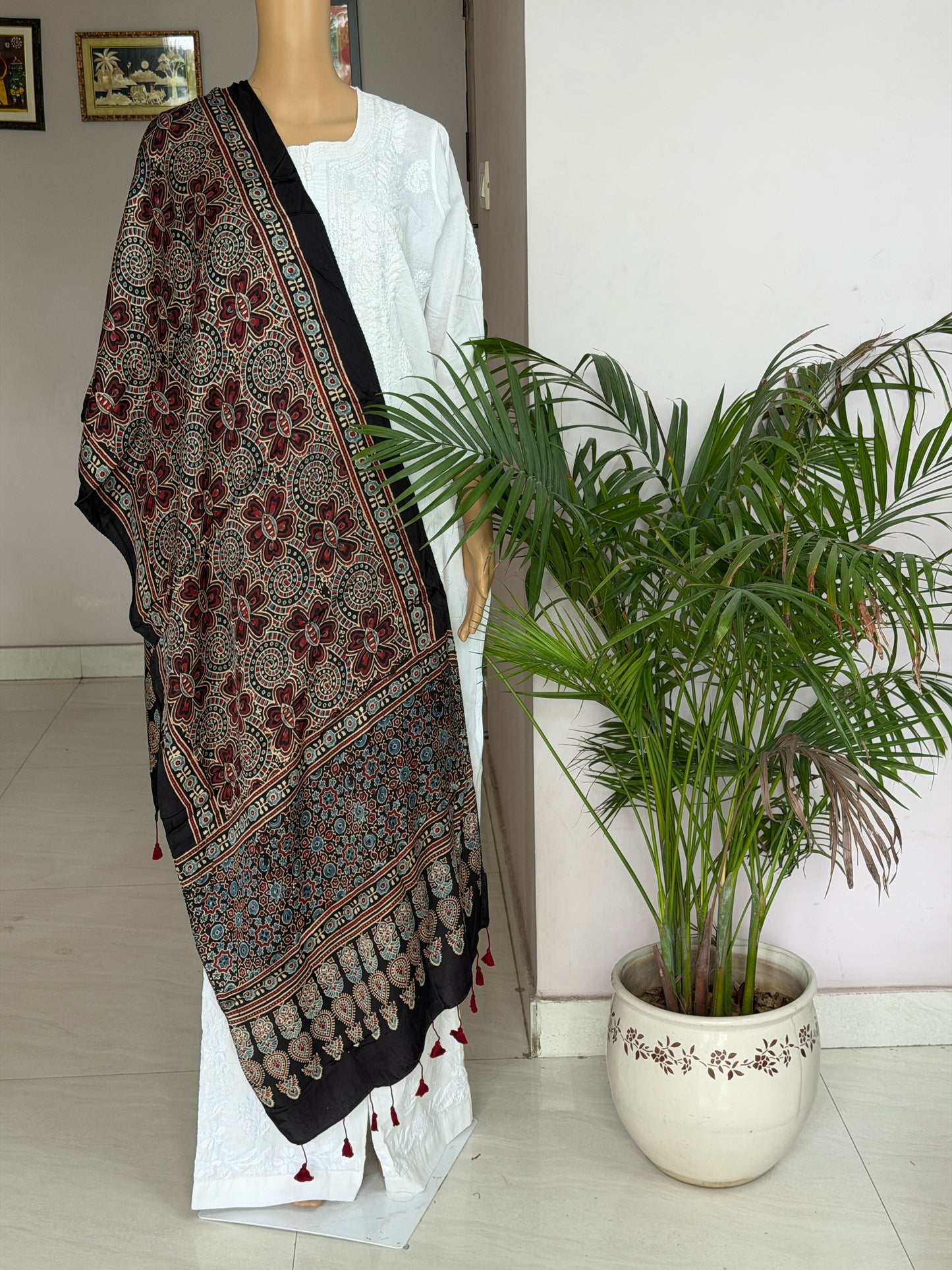 Ajrakh Modal Stole